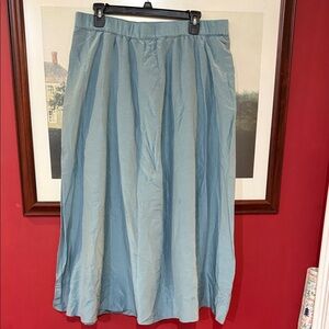 New, with tags, J Jill full maxi skirt in blue sage size large